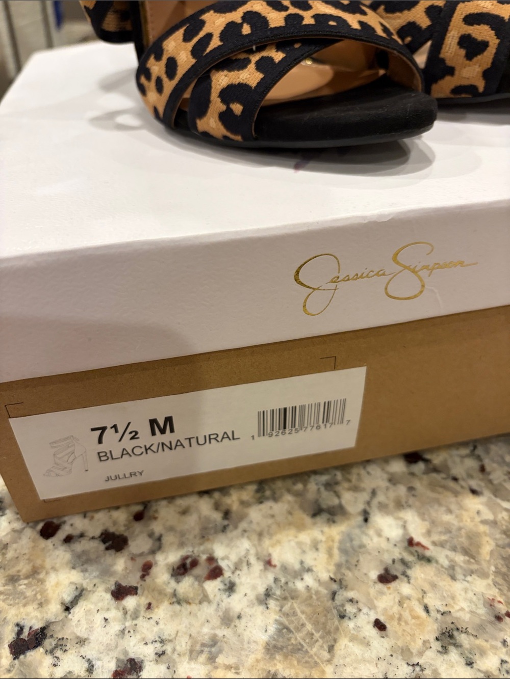 Jessica Simpson Leopard Print Strappy High Heel Sandals - Cheetah - Picture 3 of 3